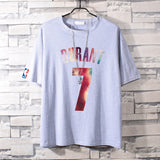 Basketball Sports T Shirt Cotton Short-Sleeved T-Shirt Men'S Sports Half Sleeve Nba Basketball Clothes Loose