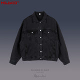 MIJKO Mens Jacket Multi Pocket Loose Jacket Unisex