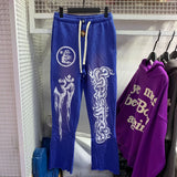 Mens trendy Hoodie & Pants Wash Water Make Old Sweater