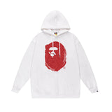 Bathing Ape Hoodie Autumn/Winter Letter Print Loose Hoodie Pullover Ape Sweater