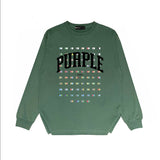Purple Brand Long Sleeve T-Shirt Fashion Loose Long Sleeve Top