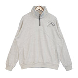 Rhude Hoodie Stand Collar Zipper Embroidery Stitching Sweater for Men and Women Autumn and Winter