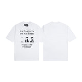 ERD T Shirts Cartoon Print Loose-Fitting Casual T-shirt Men