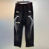 Mens trendy Hoodie & Pants Wash Water Make Old Sweater