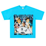 Film Star T Shirt Funny Stephen Chow Movie Short Sleeve Loose Retro T-shirt