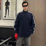 MIJKO Mens Jacket Three Contrast Color Casual Jacket