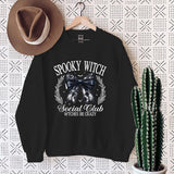 Halloween Bow Spooky Club Print Women Sweatshir