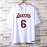 Basketball Sports T Shirt James No. 6 Basketball Sports Student Loose Short Sleeve T-Shirt