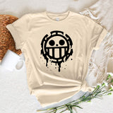 Law Heart Tee women Japanese Y2K summer t-shirts girl