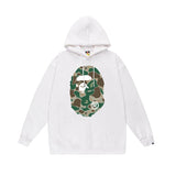 Bathing Ape Hoodie Autumn/Winter Letter Print Loose Hoodie Pullover Ape Sweater