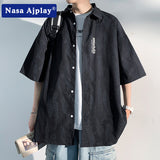 Nasa T Shirt Short-Sleeved Shirt Men'S Summer Casual Top Coat