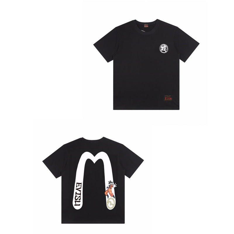 Evisu T Shirts Loose Dragon Ball ¡°Sun Goku¡± Print