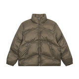 Unisex Coat Represents Stand-Up Collar Simple Coat