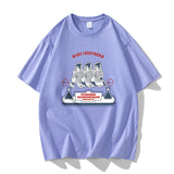 Nasa T Shirt Loose Men'S And Women'S Short-Sleeved Couple T-Shirt