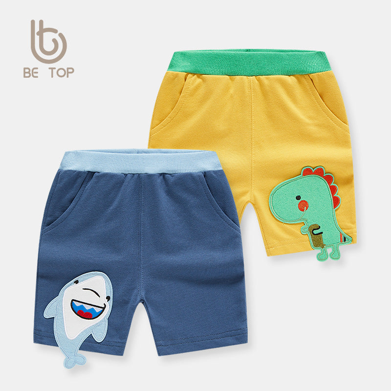 Boy Shorts Children's Summer Clothing Children's Shorts Boys' Shorts Baby Leisure Crawler Cartoon Dinosaur