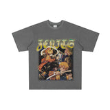 Basket Ball Star T Shirt Printed Short Sleeve Loose T-shirt