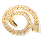 Chains 18mm Full Diamond Cuban Necklace Spectrum St. Valentine's