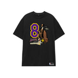 Basketball Sports T Shirt Basketball Sports Lakers Memorial Kobe Short Sleeve T-Shirt Male Students All-Match Loose