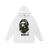 Bathing Ape Hoodie Autumn/Winter Letter Print Loose Hoodie Pullover Ape Sweater