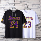 Basketball Sports T Shirt Kobe No. 24 Cotton Short-Sleeved T-Shirt Male Student Loose Leisure Sports