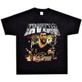 Basket Ball Star T Shirt Basketball Kyrie Irving Short Sleeve Printed American T-Shirt Retro Pure Cotton