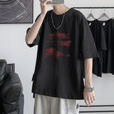 Nasa T Shirt Short-Sleeved T-Shirt Men'S Summer Loose All-Matching Cotton