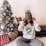 Colored Dead Inside But Jolly Af Christmas Saweatshirt