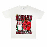 Film Star T Shirt Washed Old American Round Neck Loose T-Shirt Retro Short Sleeve
