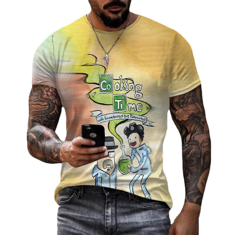 Heisenberg T Shirt Deadly Poison Artist Printed Men'S T-Shirt Men'S Short Sleeve