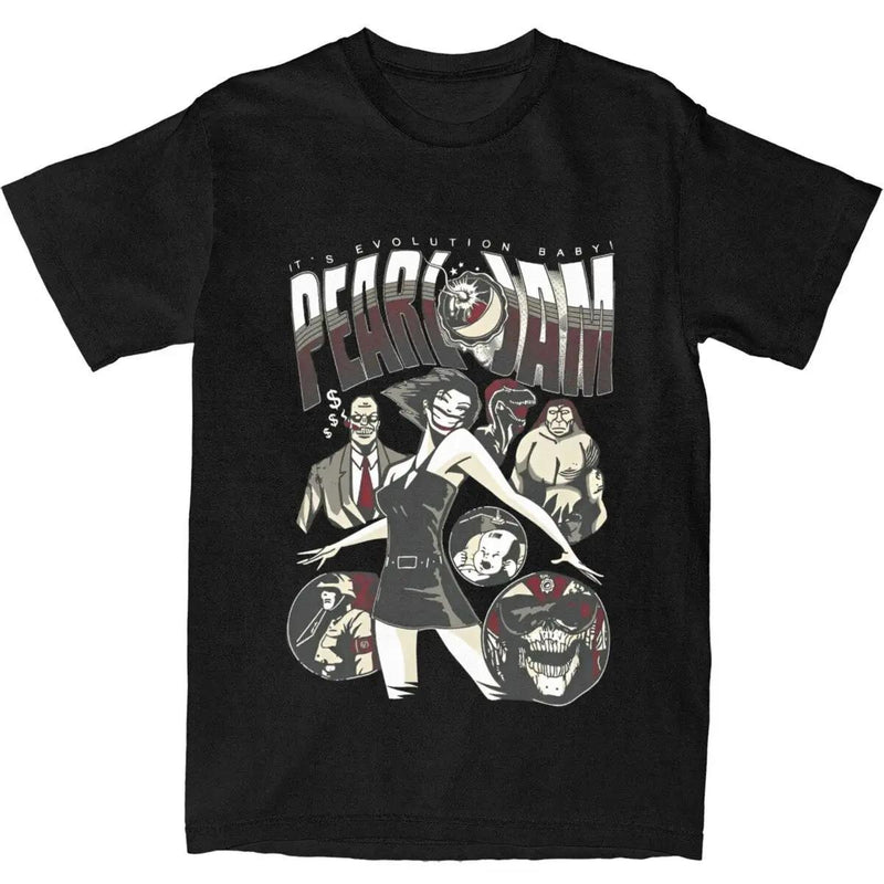 Cool Pearled Jams T Shirt Do The Evolution Hip Hop T-Shirts