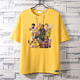 Basketball Sports T Shirt Summer Loose Short Sleeves T-Shirt Male Student Basketball Sports Lakers James