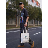 Basket Ball Star T Shirt Basketball Short Sleeve Anthony Edwards Washed Distressed T-shirt Loose