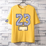 Basketball Sports T Shirt Nba Basketball Short Sleeve T-Shirt Men'S Loose Student Casual James 23