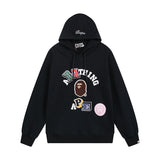 Bathing Ape Hoodie Shark Head Sweater Colored Letter Print Fall/Winter Hooded Jacket