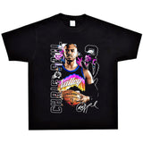 Basket Ball Star T Shirt Basketball Chris Pau Washed Distressed Printed Personalized T-Shirt Retro Short Sleeve