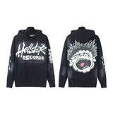 Mens trendy Hoodie & Pants Wash Water Make Old Hoodies Sweater Trousers