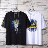 Basketball Sports T Shirt Curry Sports Short-Sleeved T-Shirt Male Student Loose-Fitting Plus Size Half-Length Sleeves