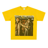 Film Star T Shirt Trendy Cotton Short Sleeve Loose round Neck Retro T-shirt