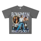 Film Star T Shirt Retro Street Cotton American T-shirt