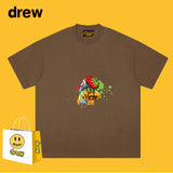 Drew T Shirts Loose Graffiti Printing