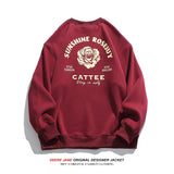 Men Pullover Hoodie round Neck Sweater Men's Winter Couple