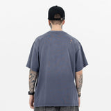 ERD T Shirts Retro Gradient Dyeing Short Sleeve T-shirt