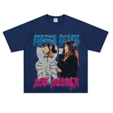 Film Star T Shirt Singer Izumi Sakai Character Loose Retro Street T-shirt Men and Women