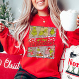 Printed Women's Crew Neck Long Sleeve Sweater Christmas