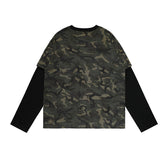 Unisex long-sleeved shirt autumloose camouflage