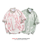 Men's Shirts Men's Short Sleeve Summer Trendy Loose Casual