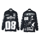 HS long-sleeve T-shirt summer, loose pullover long-sleeve T-shirt