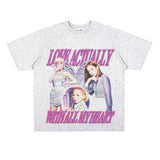Film Star T Shirt Loose Retro Street T-shirt Men and Women Same Style