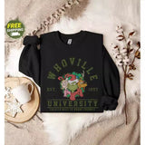 Versatile Casual Printed Crew Neck Long Sleeve Sweater