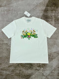 Casablanca T Shirts Fashion Loose Mushroom Print Tee